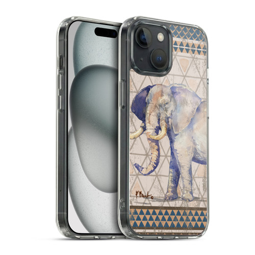 Paul Brent Animals Tribal Elephant Soft Gel Case for Apple iPhone 15 & MagSafe