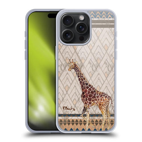 Paul Brent Animals Tribal Giraffe Soft Gel Case for Apple iPhone 15 Pro Max
