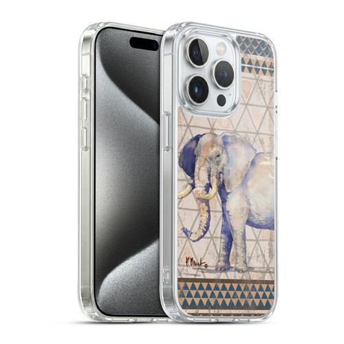 Paul Brent Animals Tribal Elephant Soft Gel Case for Apple iPhone 15 Pro & MagSafe
