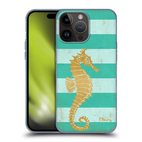 Paul Brent Coastal Gold Seahorse Soft Gel Case for Apple iPhone 15 Pro Max