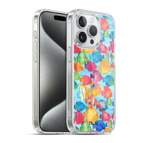 Paul Brent Coastal Tropical Fish School Soft Gel Case for Apple iPhone 15 Pro & MagSafe