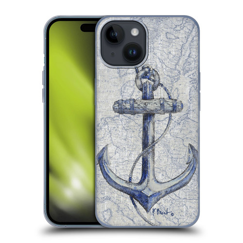 Paul Brent Nautical Vintage Anchor Soft Gel Case for Apple iPhone 15