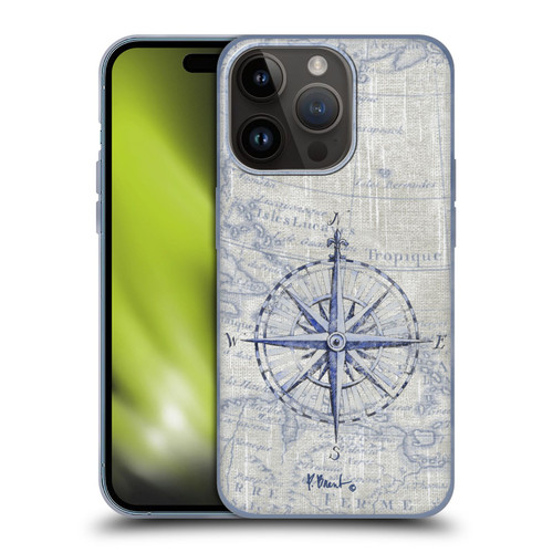 Paul Brent Nautical Vintage Compass Soft Gel Case for Apple iPhone 15 Pro