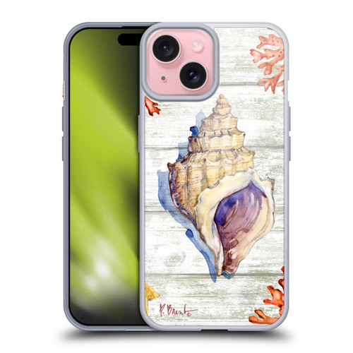 Paul Brent Ocean Bahia Shells Soft Gel Case for Apple iPhone 15
