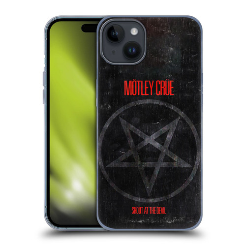 Motley Crue Albums SATD Star Soft Gel Case for Apple iPhone 15 Plus