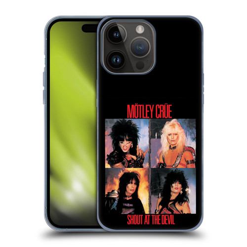 Motley Crue Albums Shout At The Devil Soft Gel Case for Apple iPhone 15 Pro Max