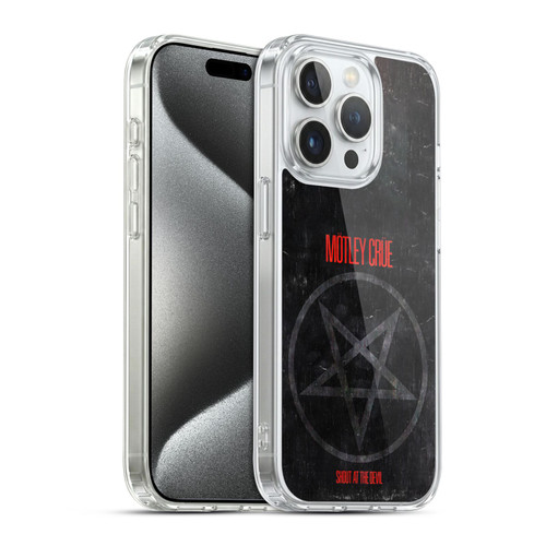 Motley Crue Albums SATD Star Soft Gel Case for Apple iPhone 15 Pro & MagSafe