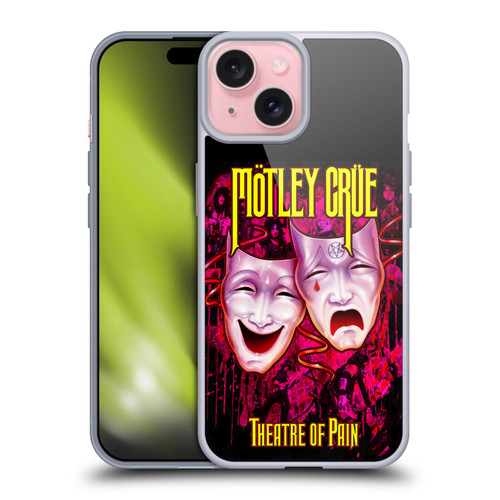 Motley Crue Key Art Theater Of Pain Soft Gel Case for Apple iPhone 15