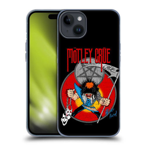 Motley Crue Key Art Allister Soft Gel Case for Apple iPhone 15 Plus