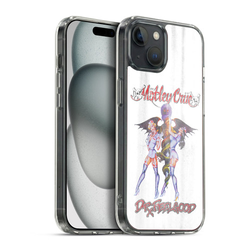 Motley Crue Key Art Dr. Feelgood Vintage Soft Gel Case for Apple iPhone 15 Plus & MagSafe
