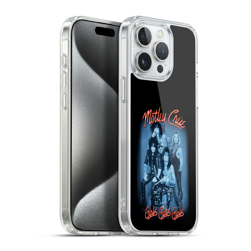 Motley Crue Key Art Girls Neon Soft Gel Case for Apple iPhone 15 Pro Max & MagSafe