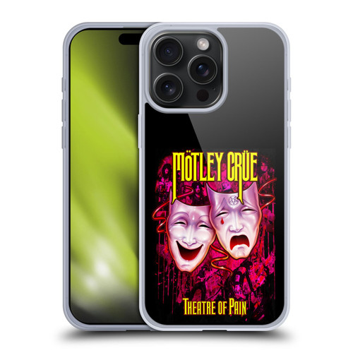 Motley Crue Key Art Theater Of Pain Soft Gel Case for Apple iPhone 15 Pro Max