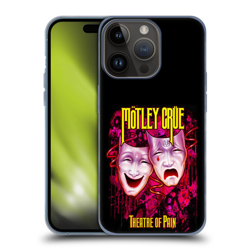 Motley Crue Key Art Theater Of Pain Soft Gel Case for Apple iPhone 15 Pro