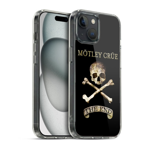 Motley Crue Logos The End Soft Gel Case for Apple iPhone 15 & MagSafe