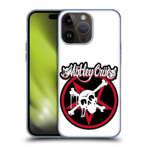 Motley Crue Logos Dr. Feelgood Skull Soft Gel Case for Apple iPhone 15 Pro Max