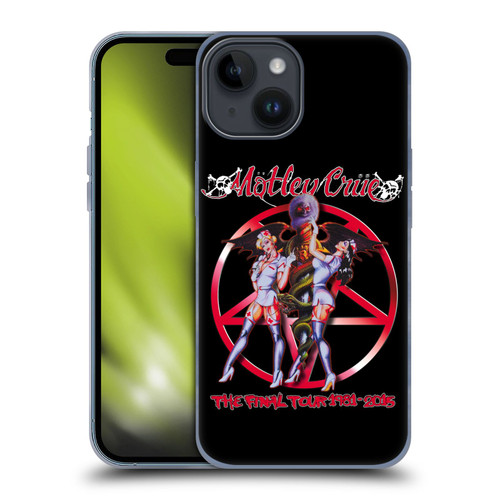 Motley Crue Tours Dr. Feelgood Final Soft Gel Case for Apple iPhone 15