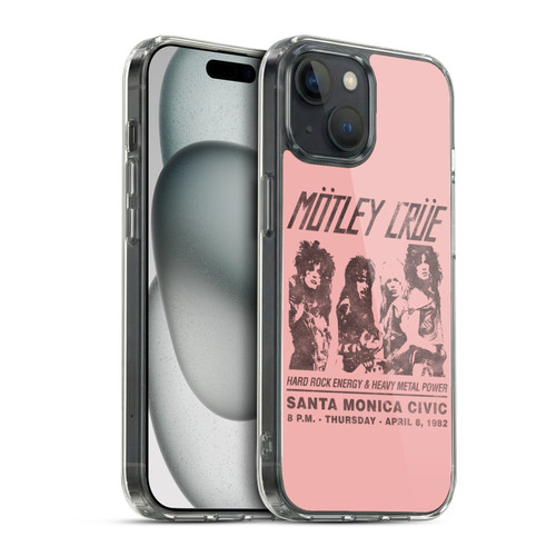 Motley Crue Tours Santa Monica Soft Gel Case for Apple iPhone 15 & MagSafe