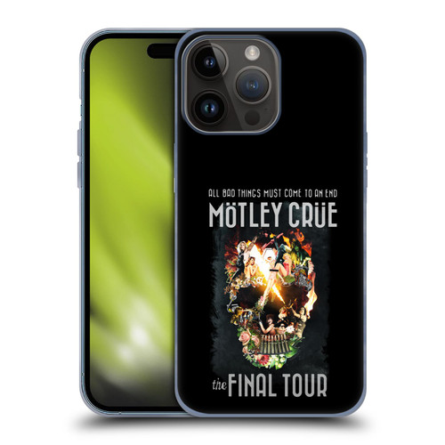 Motley Crue Tours All Bad Things Final Soft Gel Case for Apple iPhone 15 Pro Max
