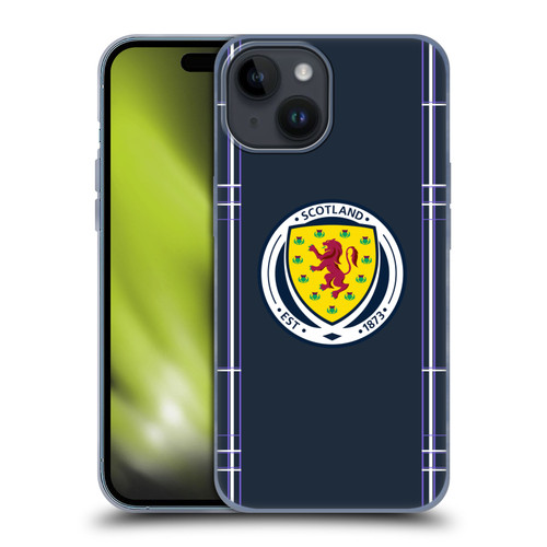 Scotland National Football Team 2022/23 Kits Home Soft Gel Case for Apple iPhone 15