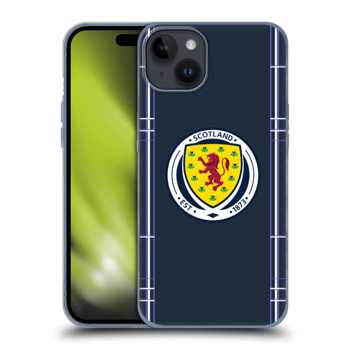 Scotland National Football Team 2022/23 Kits Home Soft Gel Case for Apple iPhone 15 Plus