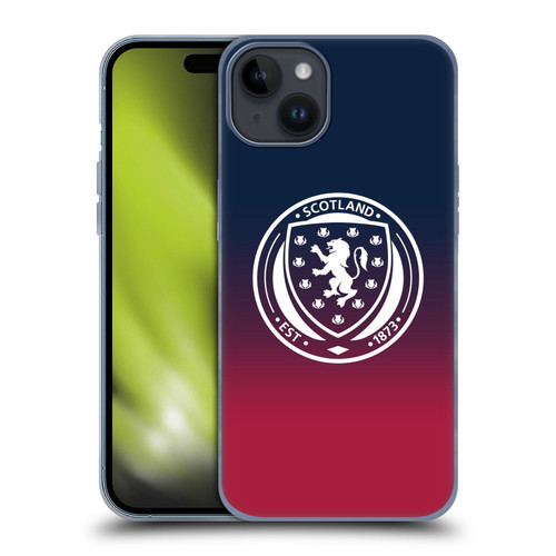 Scotland National Football Team Logo 2 Gradient Soft Gel Case for Apple iPhone 15 Plus