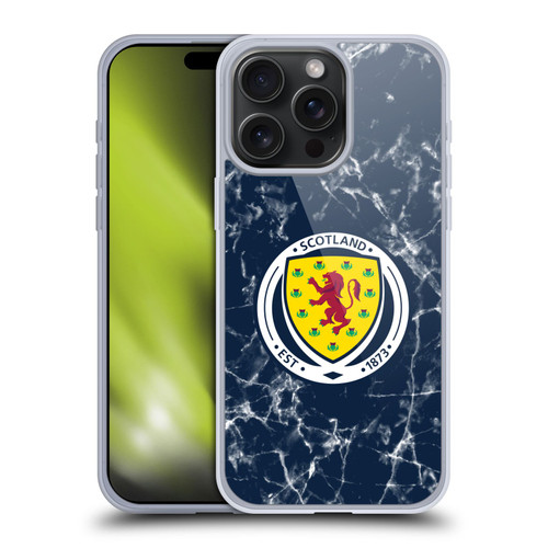 Scotland National Football Team Logo 2 Marble Soft Gel Case for Apple iPhone 15 Pro Max