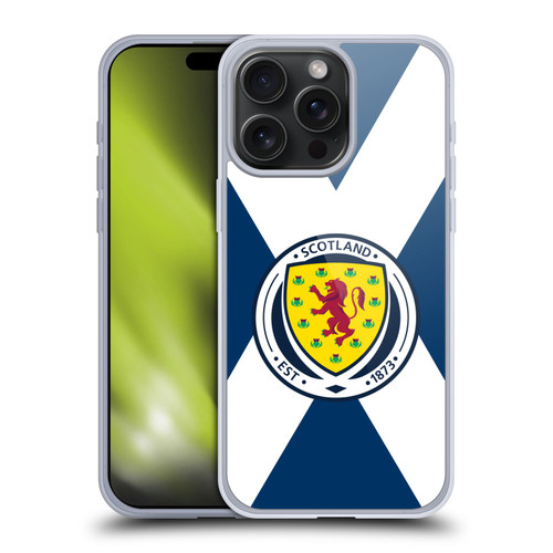 Scotland National Football Team Logo 2 Scotland Flag Soft Gel Case for Apple iPhone 15 Pro Max