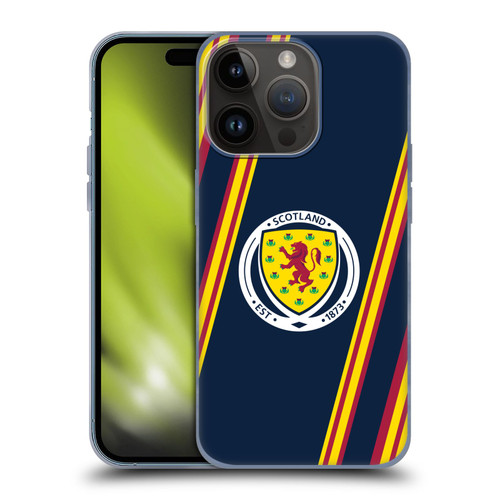 Scotland National Football Team Logo 2 Stripes Soft Gel Case for Apple iPhone 15 Pro