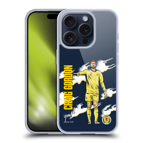 Scotland National Football Team Players Craig Gordon Soft Gel Case for Apple iPhone 15 Pro