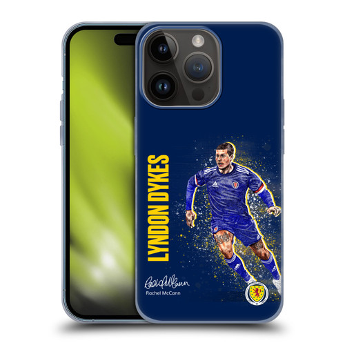 Scotland National Football Team Players Lyndon Dykes Soft Gel Case for Apple iPhone 15 Pro