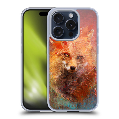 Jena DellaGrottaglia Animals Fox Soft Gel Case for Apple iPhone 15 Pro & MagSafe