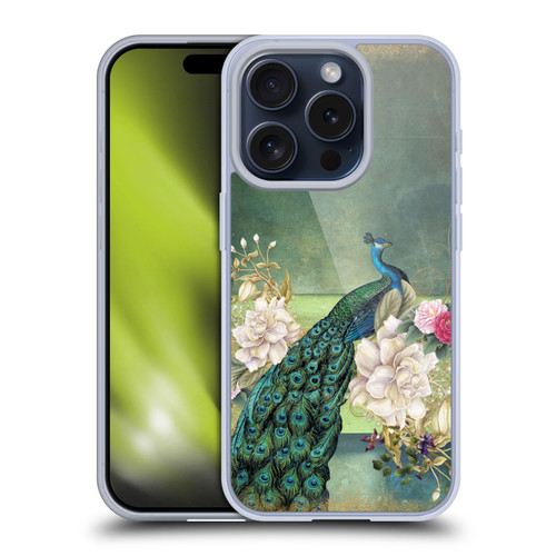 Jena DellaGrottaglia Animals Peacock Soft Gel Case for Apple iPhone 15 Pro & MagSafe