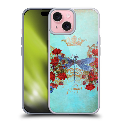 Jena DellaGrottaglia Insects Dragonfly Garden Soft Gel Case for Apple iPhone 15