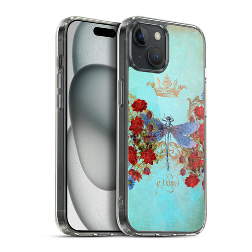 Jena DellaGrottaglia Insects Dragonfly Garden Soft Gel Case for Apple iPhone 15 Plus & MagSafe