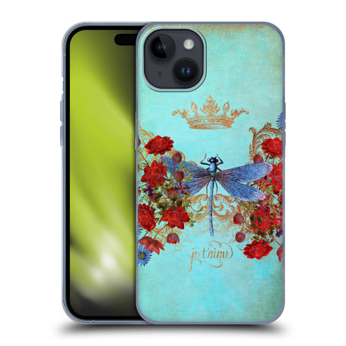 Jena DellaGrottaglia Insects Dragonfly Garden Soft Gel Case for Apple iPhone 15 Plus