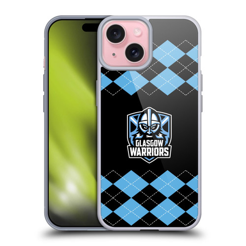 Glasgow Warriors Logo 2 Argyle Soft Gel Case for Apple iPhone 15
