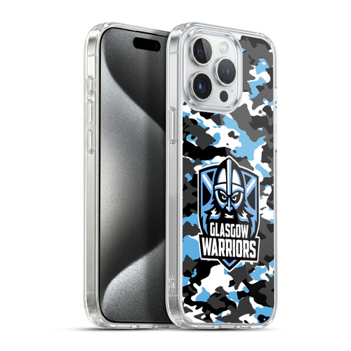 Glasgow Warriors Logo 2 Camouflage Soft Gel Case for Apple iPhone 15 Pro Max & MagSafe