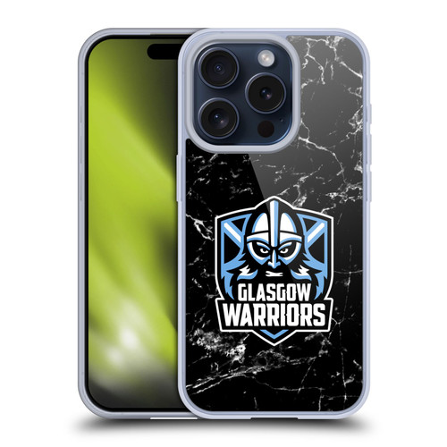 Glasgow Warriors Logo 2 Marble Soft Gel Case for Apple iPhone 15 Pro