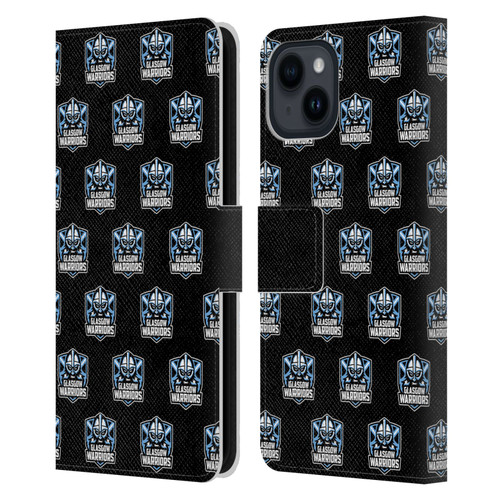 Glasgow Warriors Logo 2 Patterns Leather Book Wallet Case Cover For Apple iPhone 15