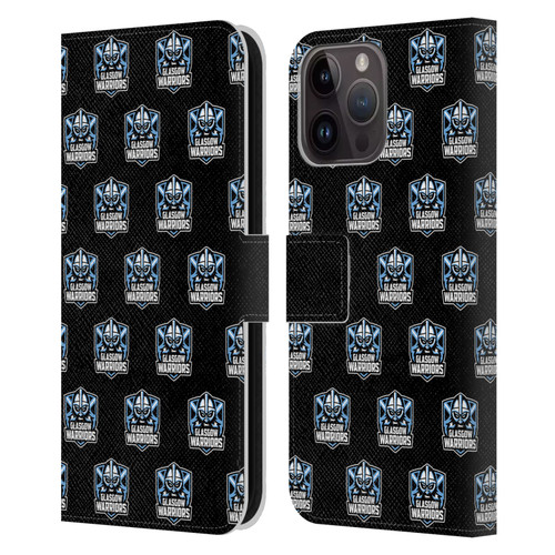 Glasgow Warriors Logo 2 Patterns Leather Book Wallet Case Cover For Apple iPhone 15 Pro Max