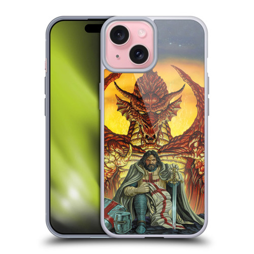 Ed Beard Jr Dragon Friendship Knight Templar Soft Gel Case for Apple iPhone 15