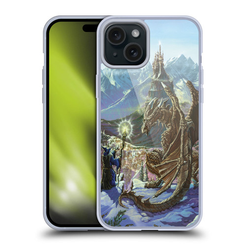 Ed Beard Jr Dragon Friendship Encounter Soft Gel Case for Apple iPhone 15 Plus & MagSafe