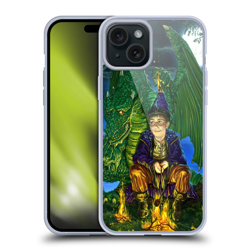 Ed Beard Jr Dragon Friendship Oops Said Soft Gel Case for Apple iPhone 15 Plus & MagSafe