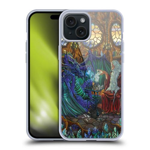 Ed Beard Jr Dragon Friendship Wizard & Dragon Soft Gel Case for Apple iPhone 15 Plus & MagSafe