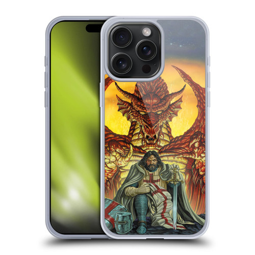 Ed Beard Jr Dragon Friendship Knight Templar Soft Gel Case for Apple iPhone 15 Pro Max & MagSafe