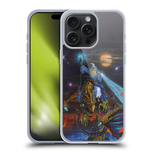 Ed Beard Jr Dragon Friendship Twilight Tempest Soft Gel Case for Apple iPhone 15 Pro Max & MagSafe