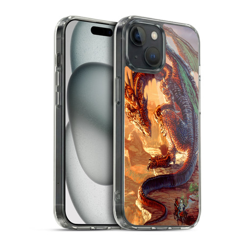 Ed Beard Jr Dragons Bravery Misplaced Soft Gel Case for Apple iPhone 15 & MagSafe