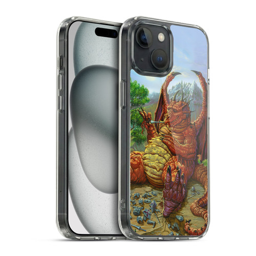 Ed Beard Jr Dragons Lunch With A Toothpick Soft Gel Case for Apple iPhone 15 & MagSafe