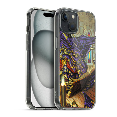 Ed Beard Jr Dragons A Good Book Soft Gel Case for Apple iPhone 15 Plus & MagSafe