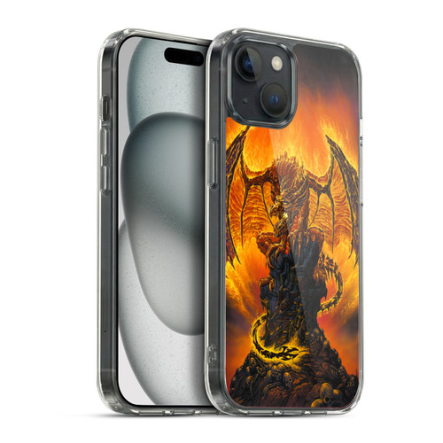 Ed Beard Jr Dragons Harbinger Of Fire Soft Gel Case for Apple iPhone 15 Plus & MagSafe
